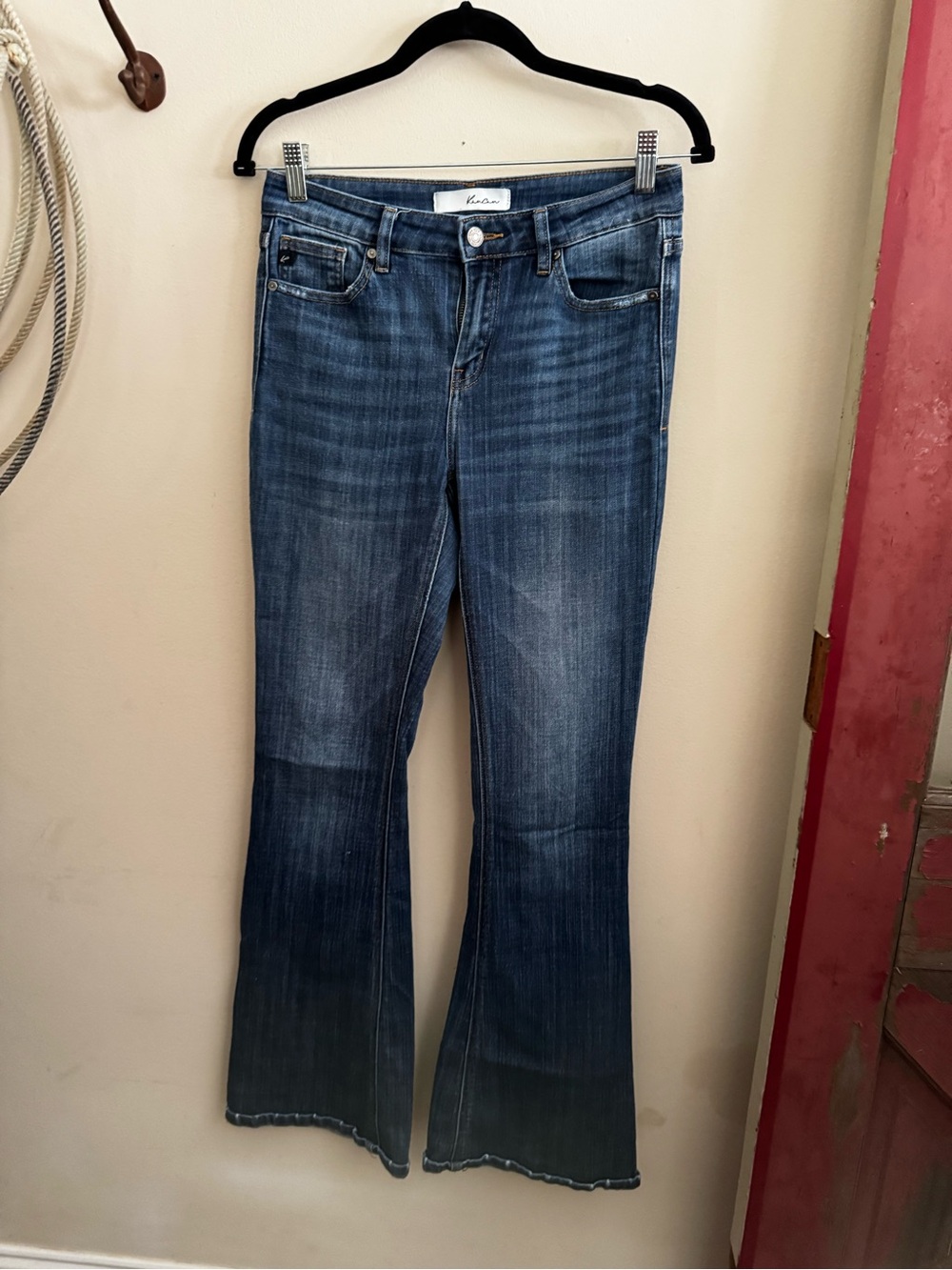 KanCan Dark Blue Flare Jeans